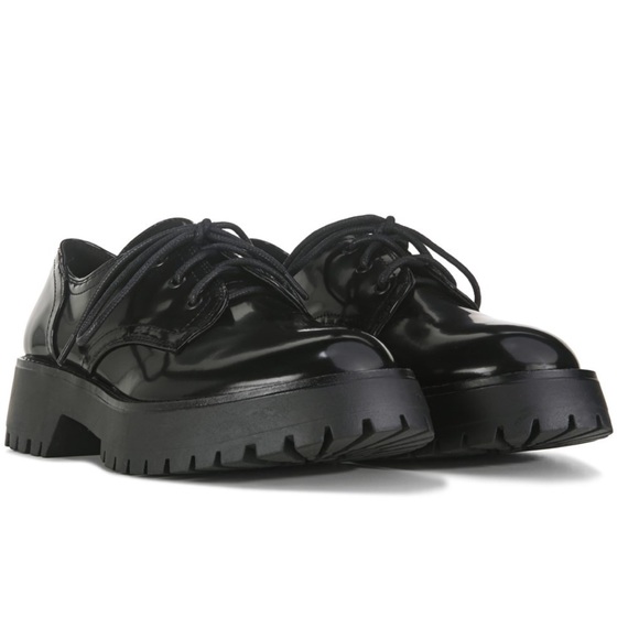 NEW Madden Girl Trudy Black Oxford Platform lace up Shoes in size 9.5 - Picture 2 of 12